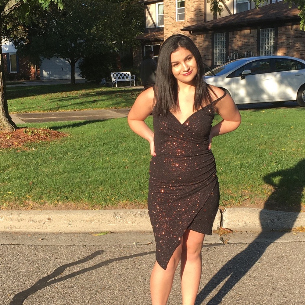 Sparkly homecoming dress